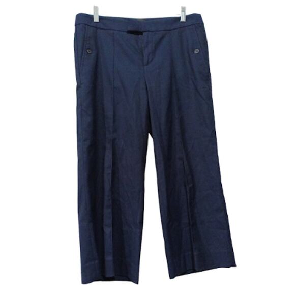 Banana Republic Medium Weight Navy 4 Pocket Capris Size 12 - Picture 1 of 4